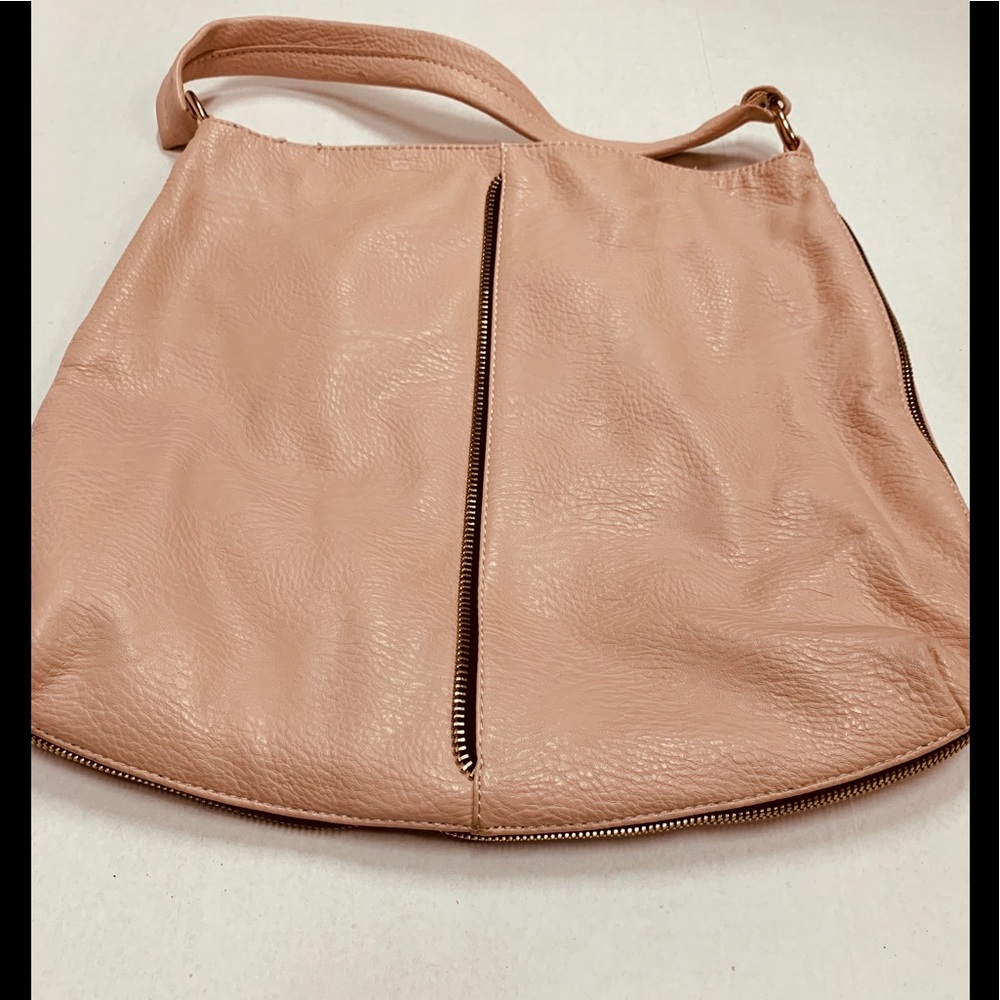 Faux pebble leather bag